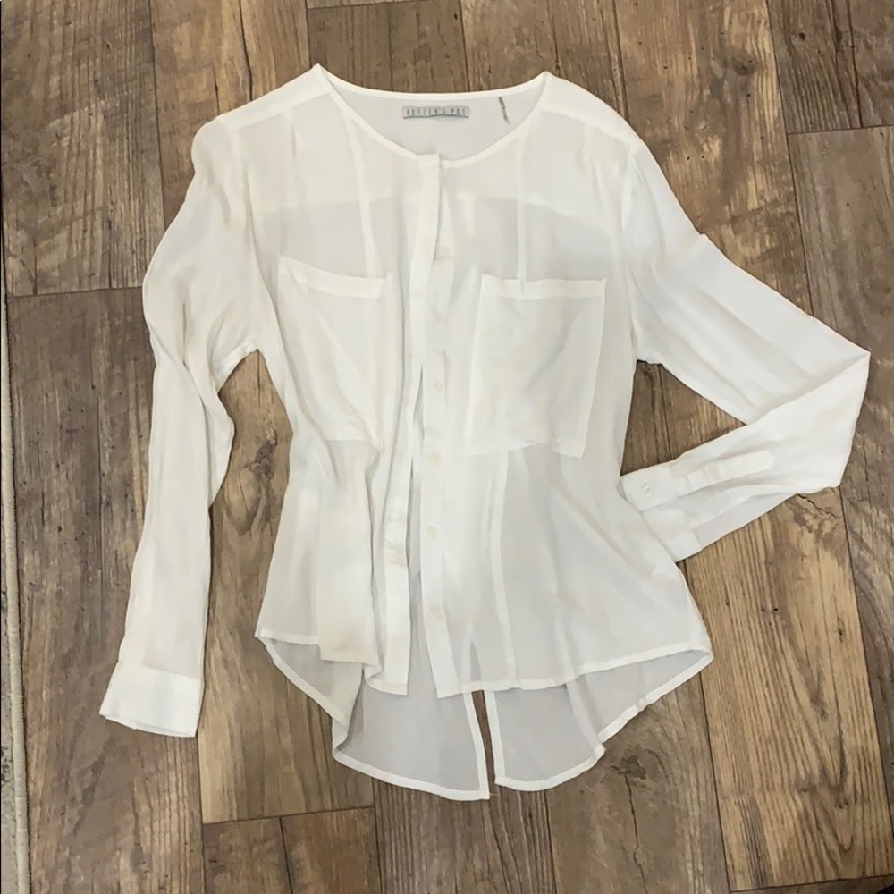 White button down shirt